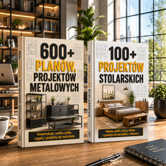 Mistrz Warsztatu: Kompletny Pakiet 700+ Projektów (Drewno + Metal)